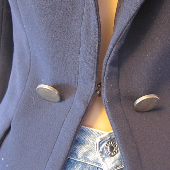 IRIS SETLAKWE NAVY NAUTICAL CLASSIC STRETCH BLAZER - Picture 3 of 10